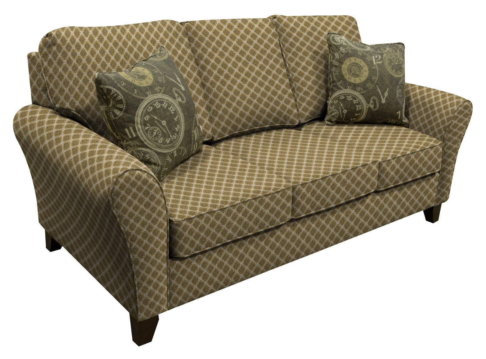 England 3B00 Series 3B05 Transitional Flared Arm Sofa with Wooden Legs Zak's Home Sofas